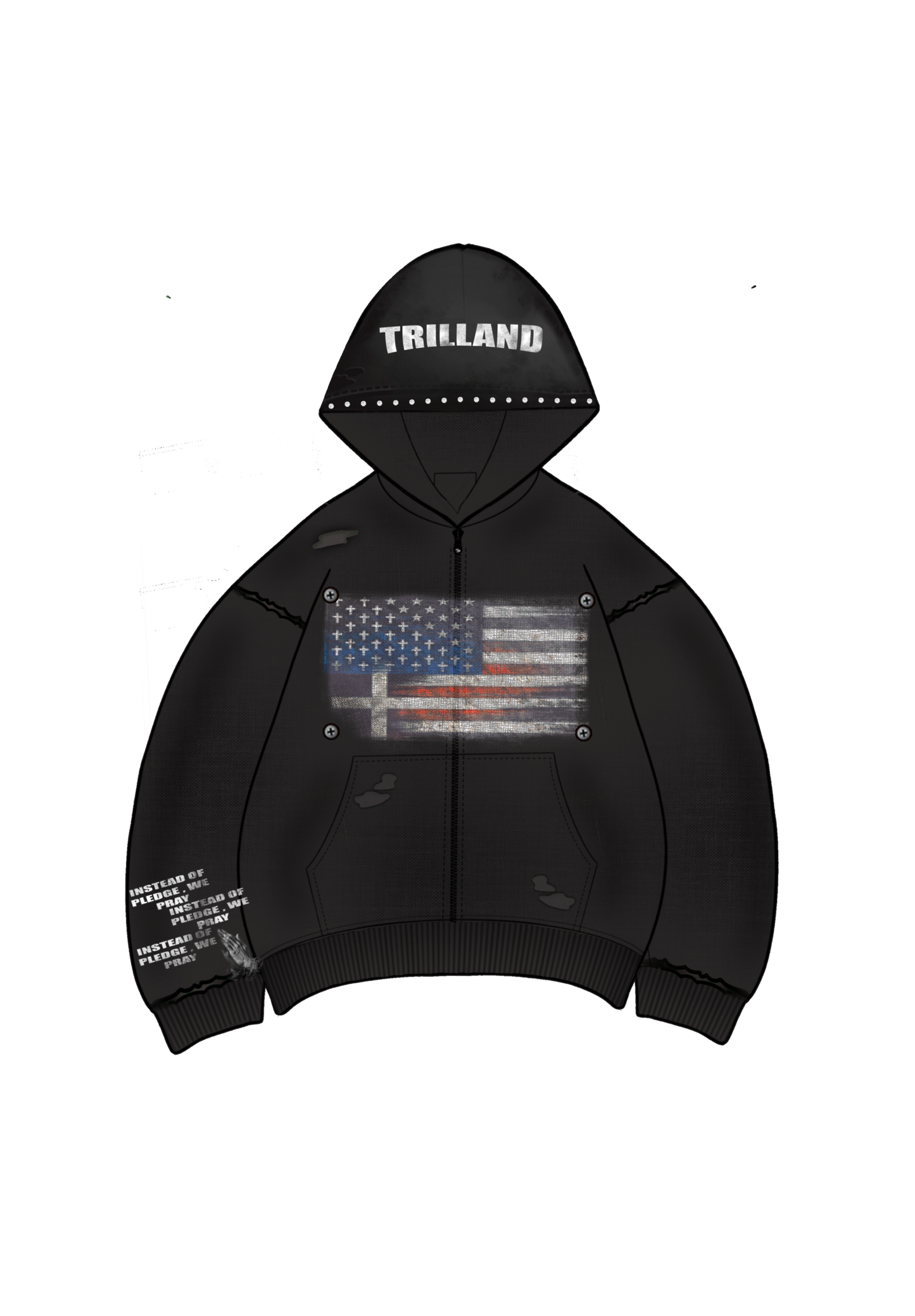 PRAY NOT PLEDGE HOODIE